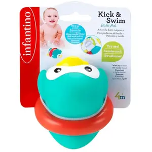 Jouet de bain à remonter Pingouin MULTICOLORE Infantino pas cher