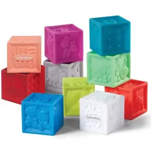 Sac vinyl 10 cubes souples Infantino pas cher
