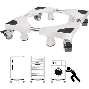 Socle Lave Linge, 45cm-68cm Base de Machine à Laver Réglable Support C...Vendu parcdiscount