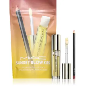 MAC Cosmetics Kits Sunset Blow Kiss Lip Combo Coffret cadeau lèvres pas cher