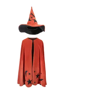 Great Pretenders - Cape et chapeau Magicien de l'automne Orange 4/6 ans pas cher
