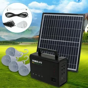 Générateur solaire - WELAN - LM-3606 - 4 ampoules - Chargeur de campin...Vendu parcdiscount