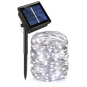 Non communiqué 1 Set LED Guirlande Lumineuse Electrosolaire et Etanche avec 300 Lampes pour l'Espace Extérieur 30 m - Blanc pas cher