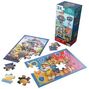 Spin Master Games Boîte carton de 2 puzzles lenticulaires La Pat' Patrouille