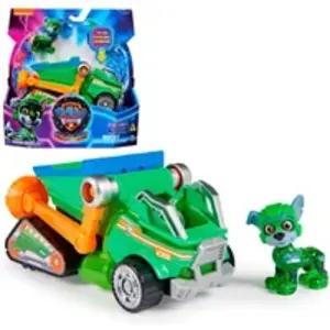 Comparateur de prix : Paw Patrol VEHICULE + FIGURINE ROCKY La Super Patrouille - Le Film