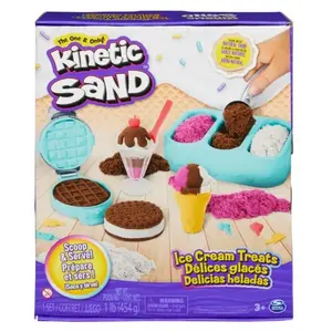 Comparateur de prix : Kinetic Sand Sable De Pâte à Modeler Ice Cream Treats Kinetic