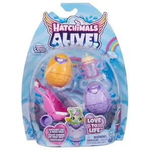 PACK DE 2 HATCHIMALS + POUSSETTE