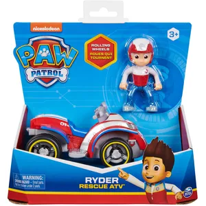 Véhicule Pat' Patrouille avec figurine Ryder - 15 cm - PAW PATROL - Rouge pas cher