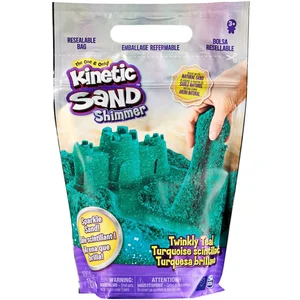 Kinetic Sand Sable cinétique scintillant Twinky Teal 907g - Spin Master - Jouet enfant à partir de 3 ansVendu pardarty