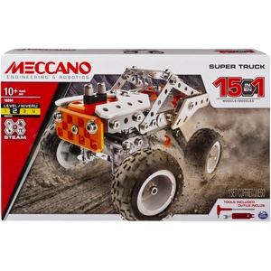 Comparateur de prix : Spin Master Meccano Super Truck - 15 Modeles Meccano