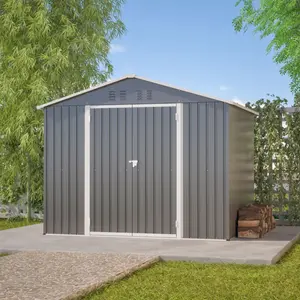 LEMONBEST Cabane De Jardin 8x6 Ft (244x183 Cm) Avec Porte Pliante, Abr... pas cher