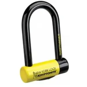 Comparateur de prix : Kryptonite Cadenas U-Lock New York Mini 18mm avec Clé, Sécurité Maximale Jaune/Noir