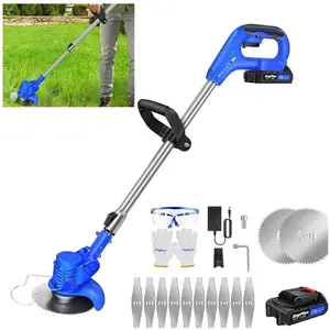DAYPLUS Coupe Bordure sans Fil avec 21V Batterie, 2x 1.5Ah Débroussail...Vendu parcdiscount