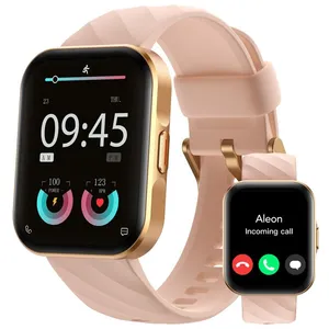 AGPTEK Montre Connectée avec Appels Bluetooth, 1.91" Montre Sport Femme, Moniteur Sommeil Fréquence Cardiaque,Etanche IP68 pour AndroidVendu parcdiscount