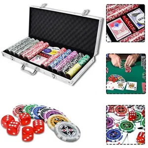 Set de poker YRHOME - 500 jetons - boîte cadeau en aluminium - Texas H...