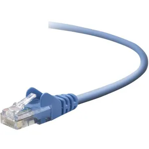 BELKIN Câble RJ45 Lisse UTP - CAT5 - Bleu - Mâle/Mâle - 1M pas cher