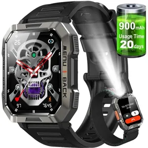 Blackview Montre Connectée Homme - Batterie 900 mAh - Boussole - Lampe...Vendu parcdiscount