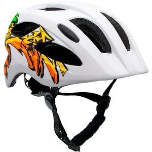Comparateur de prix : Crazy Safety Casque vélo enfant Cool graffiti blanc et jaune | Casque ...