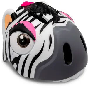 Comparateur de prix : Casque de velo pour enfants   zebre blanc   crazy safety   certifie en1078