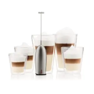 Bodum - 3043-16 - Schiuma - Fouet à Lait Electrique - Inox Brillant pas cher
