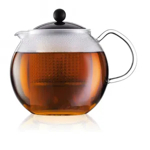 Bodum Théiere A Piston Avec Anse, Couvercle Et Filtre Assam 0,5 L Noir Et Transparent pas cher
