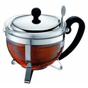 Bodum - 1922-16-6 - Chambord - Théière à Tamis - 1 L - Inox, Silver pas cher