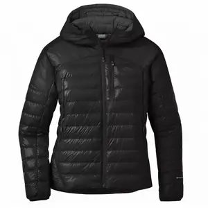 Comparateur de prix : Outdoor Research Helium Down Hooded Jacket - Doudoune femme Black L