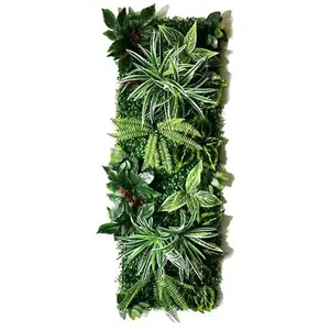 Comparateur de prix : Panneau mural décoratif en plantes artificielles 40x121 cm