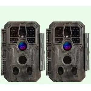 BlazeVideo Pack x2 Caméras de Chasse, 32MP 1296P avec Son et Vision No... pas cher