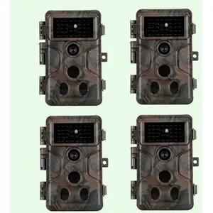 BlazeVideo Pack x4 Caméras Animaux Nocturne 32MP 1296P avec Son et Vis... pas cher