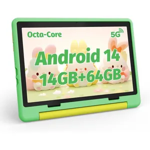 BUFO Tablette enfant 10 pouces Android 14 pour les enfants de 3 à 12 ans, contrôle parental, 14GB+64GB de stockage (TF Expand 1TB), VertVendu parcdiscount