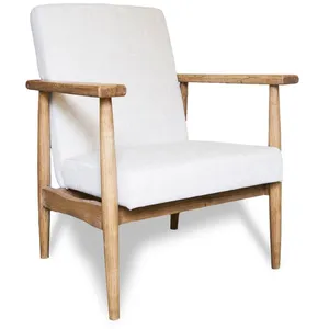 PIB Fauteuil en bois marron pas cher