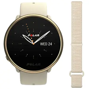 Montre Polar Ignite 2 Or Blanc avec Bracelet Velcro en Nylon pas cher