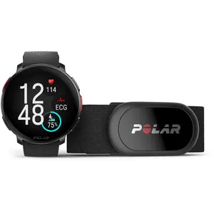 Comparateur de prix : Montre Polar Vantage V3 noire + capteur de fréquence cardiaque Polar H10