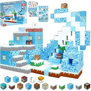 IHABOR Blocs de Construction magnétiques-pour Enfants Blocs Minecraft ... pas cher