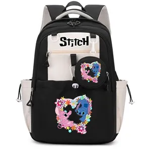 GUANGNA Sac à Dos pour EnfantCartable Garcon Primaire étudiantStitch S... pas cher