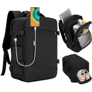 FONDUPIN Sac de Voyage,46x16x32cm Sac à Dos Voyage Cabine Avion avec C... pas cher