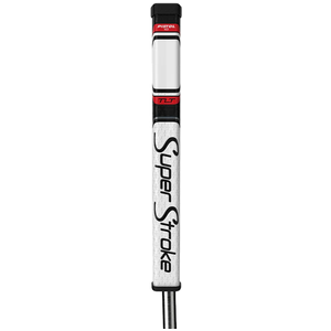 Super Stroke Poignée de putter TLT Pistol 1.0 pour gauchers, blanc/rouge pas cher
