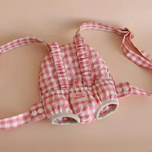 Porte bébé pour poupée Vichy Rose pas cher