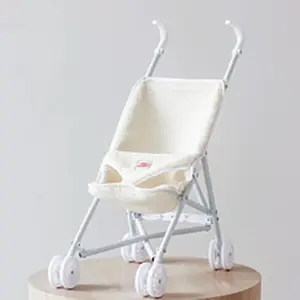 Poussette Pour Poupée Blanc, Écru pas cher