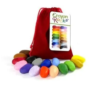 AUCUNE 16 Cailloux Crayons Sachet ROUGE Crayon Rocks pas cher