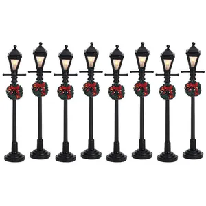 Lot de 8 lampadaires décoratifs - LEMAX TUVendu paramazon