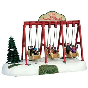 Lemax - Balançoire - Accessoire animé - Plastique - Sculpture animée - Rouge - Monde de NoëlVendu paramazon