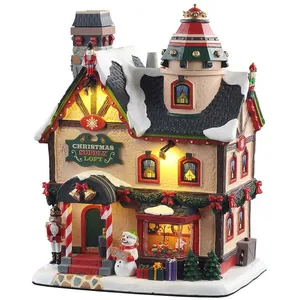 Lemax Village de Noël Loft de Noël (fumant) avec Adaptateur 4,5 V -15741Vendu paramazon