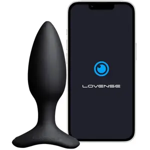Lovense - Hush 2 Plug Anal Vibrant Avec Application - Noir pas cher