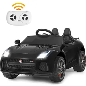Voiture Électrique Enfant Jaguar F-type SVR avec Télécommande, Lumières LED / Lecteur MP3, Port USB, Démarrage Progressif, NoirVendu parcdiscount