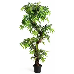 Comparateur de prix : Arbre Artificiel Plante Artificielle en Pot Convient pour Intérieur ou Extérieur 160 cm - Costway