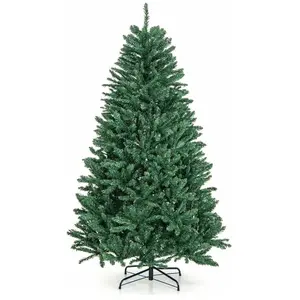 Giantex Sapin de Noël Artificiel 180 cm avec Support en Métal, 1355 Branches, Vert pas cher