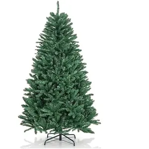 Giantex Sapin de Noel Artificiel avec Socle en Fer, Branches Touffues, Aiguill... pas cher