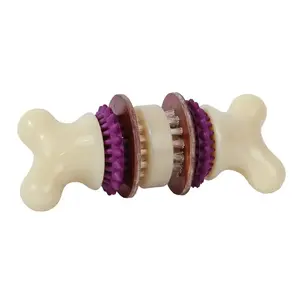 PETSAFE Jouet os nettoyant et friandise Bristle Bone M - Pour chien